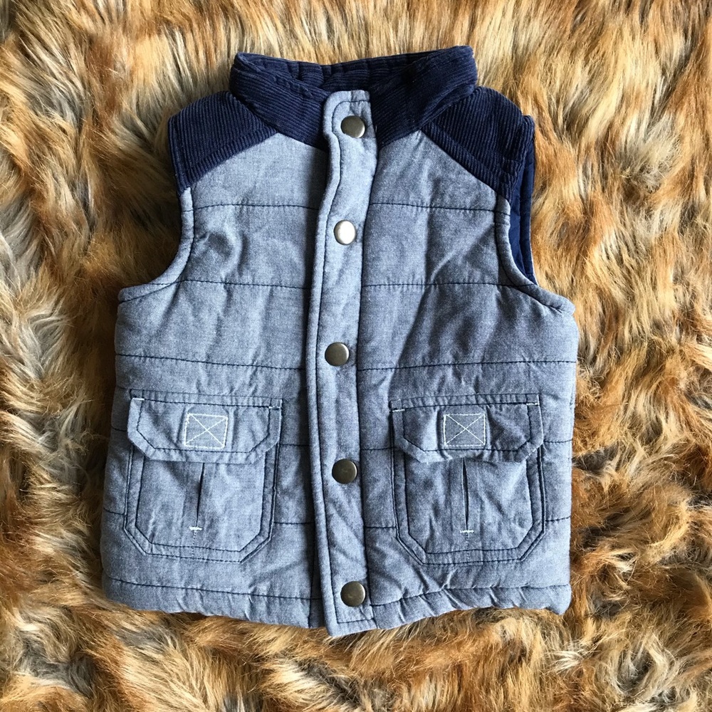 Boys blue vest